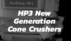 	HP3 PRODUZIONE METSO:OUTOTEC Mulino a cono automatizzato che sostituisce n. 2 macchine ad urto. Materiale alluvionale –molto usurante. Camera fine. Motore 250kw.